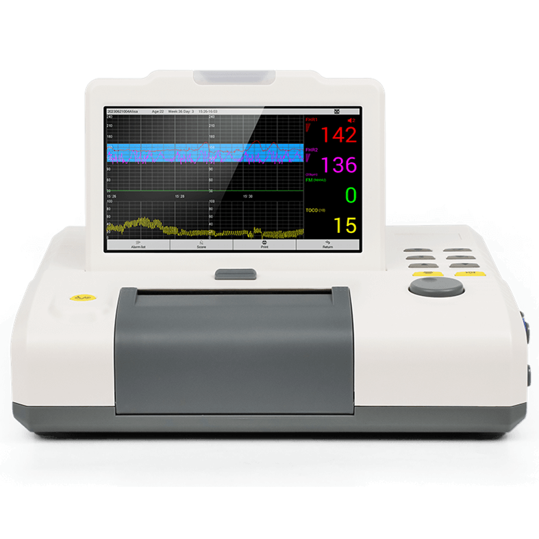 Touchscreen Fetal Monitor for Single/Twin Fetuses. Support FHR, TOCO